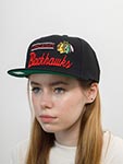 Бейсболка MITCHELL NESS арт. 6HSSLD21213-CBHBLCK Chicago Blackhawks NHL (черный)